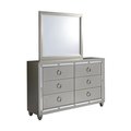 Global Furniture Usa Global Furniture USA RILEY 1621 MIRROR Riley Silver Mirror RILEY (1621) MIRROR